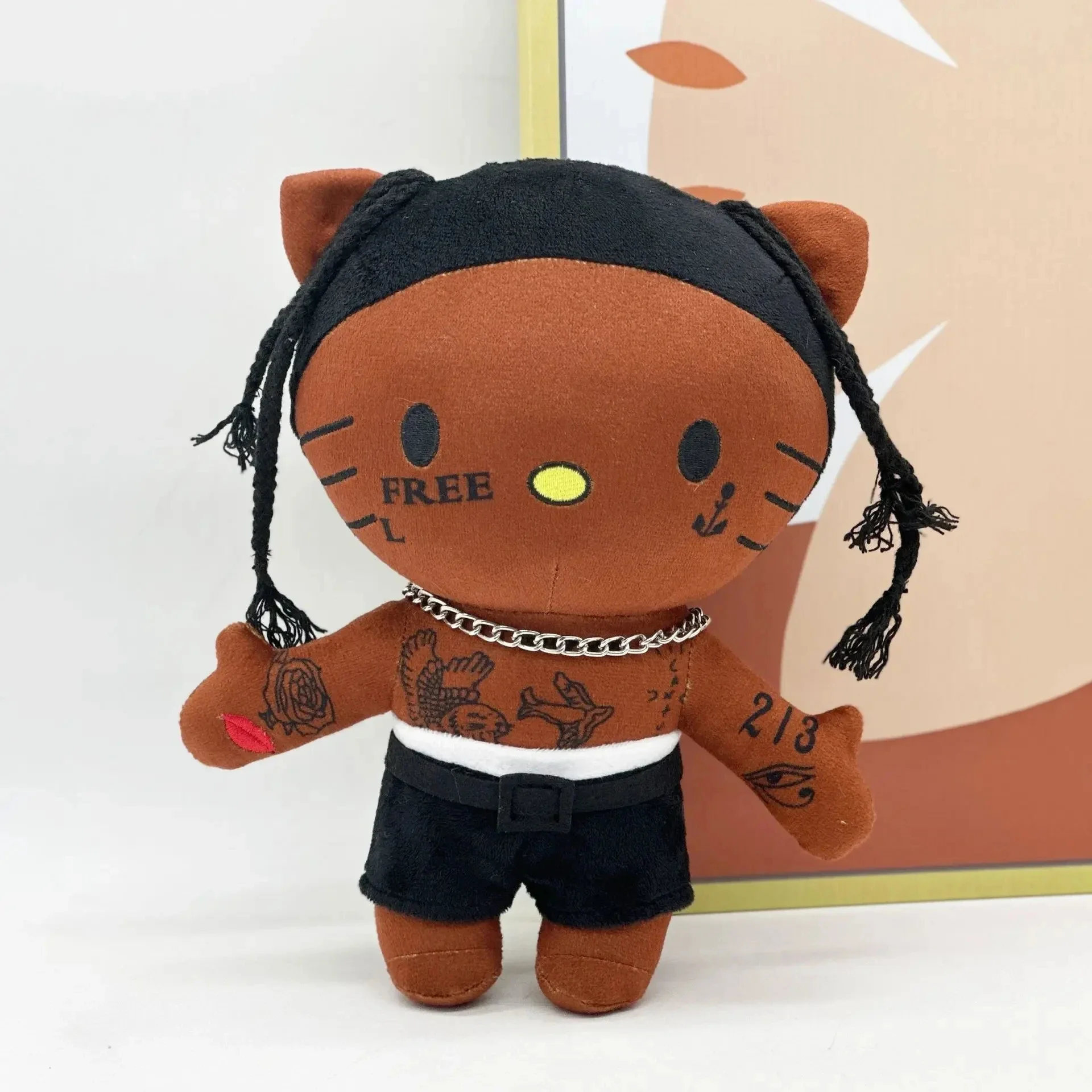 thumbnail image 1 of Miniso Hello Kitty Plush Travis Scott LIL PEEP Anime Plush Toy Customized Plush Toy Stuffed Soft Plush Children Gifts, 1 of 5