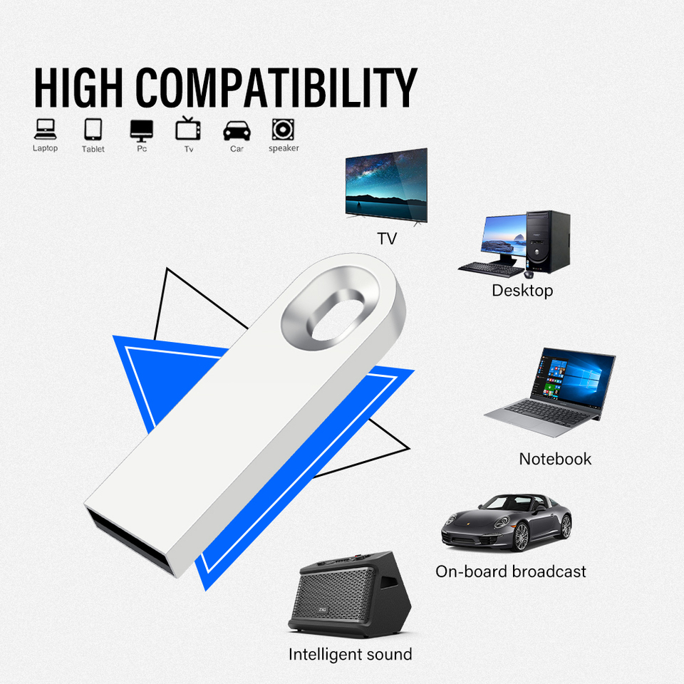 JASTER Pen Drive Metal USB Flash Drive 128GB 64GB Key Chain Memory Stick 32GB Mini USB Stick Creative Gift 16G for Laptop U Disk