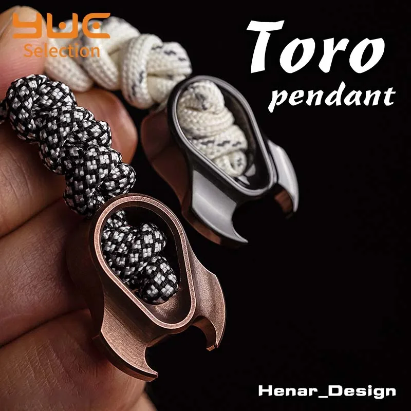 

YUC Toro Pendant Adult Toys Defense Brass Knuckles Outdoor Survival Bottle Opener EDC Fidget Toy Reduce Stress Hand Toy