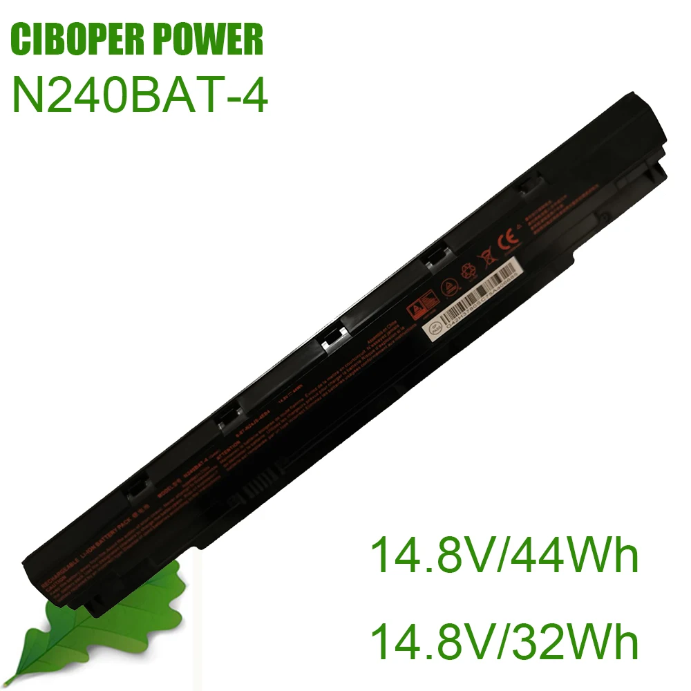 

CP Genuine Laptop Battery N240BAT-4 14.8V/32Wh For N250LU N250JU N240BU N240JU for Sager NP3240 6-87-N24JS-42L3 6-87-N24JS42L2