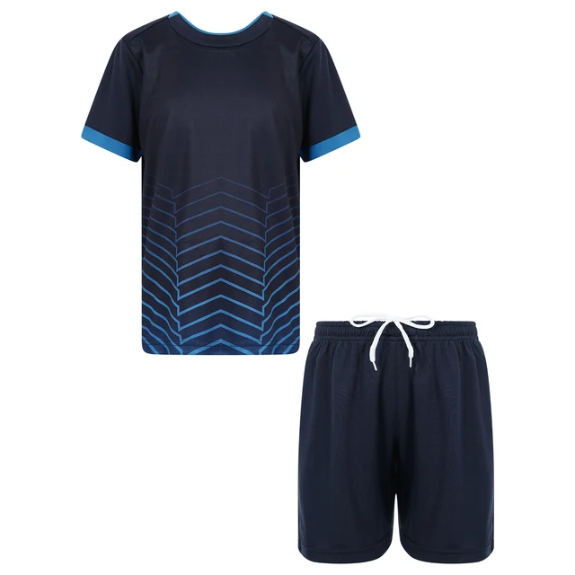 Kinderen Jongens Meisjes Voetbal Kleding Set Voetbal Training Uniform Sport  Pak Korte Mouw Ademend T-shirt Met Shorts Sportkleding - AliExpress