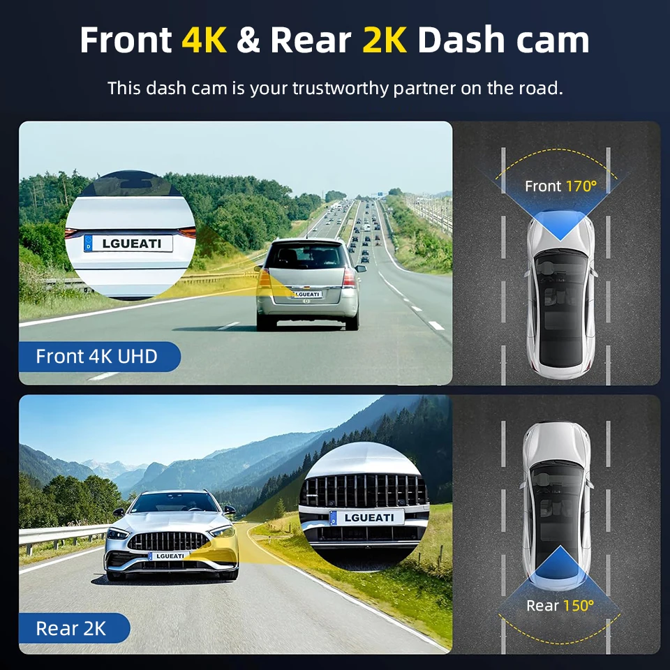 4K Dual Dashcam 3