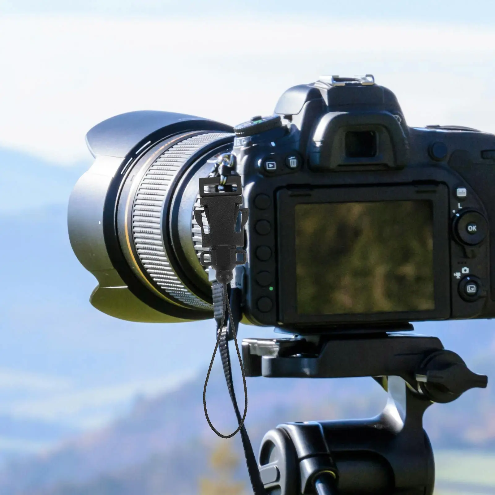 4Pcs 카메라 스트랩 변환 링 Dslr 미러리스 카메라용 짧은 퀵 릴리스 버클 블랙 퀵 분리 카메라 스트랩