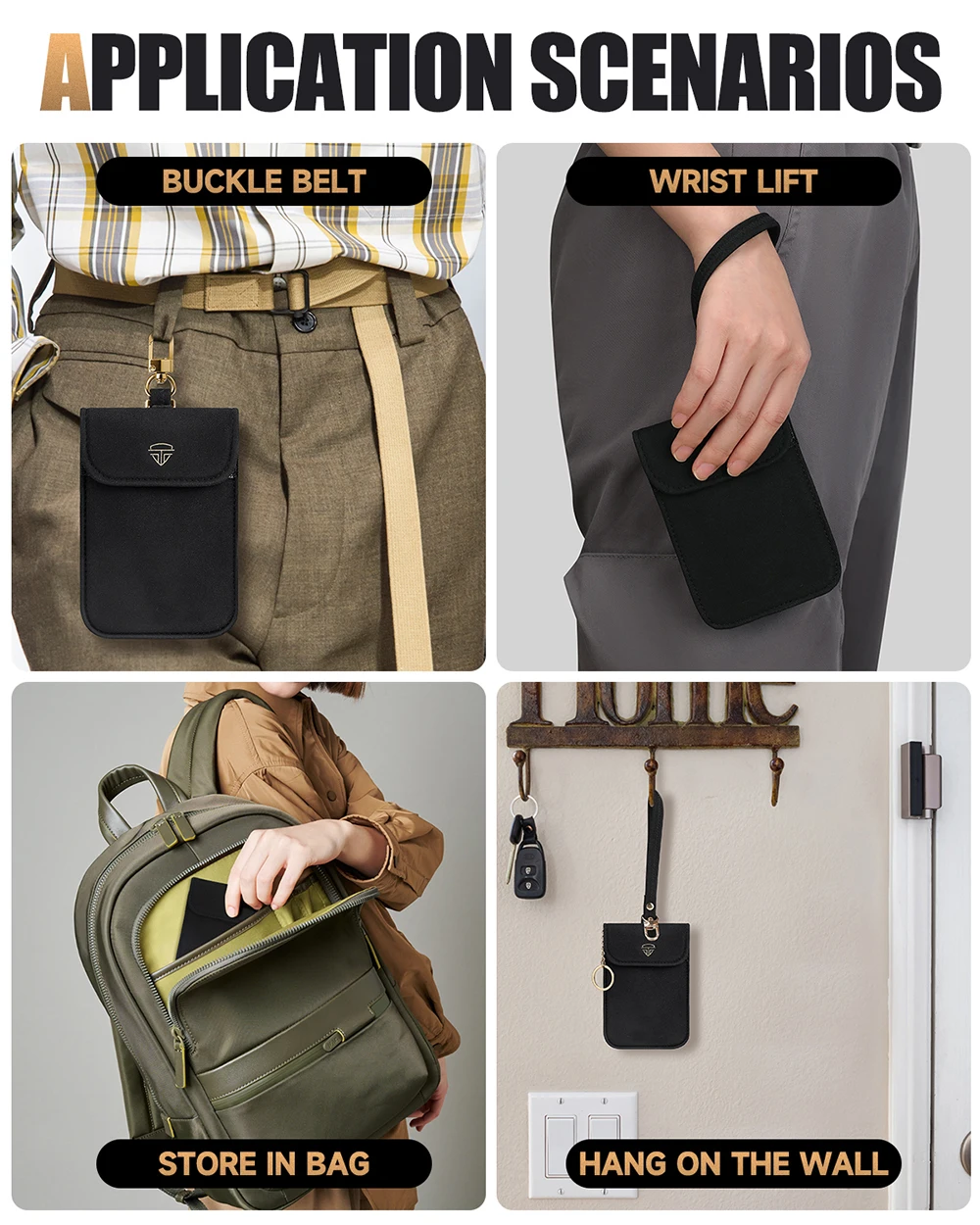 Awapow Signal Blocking Faraday Bag - Anti-Theft Shielding and RFID Protection Case