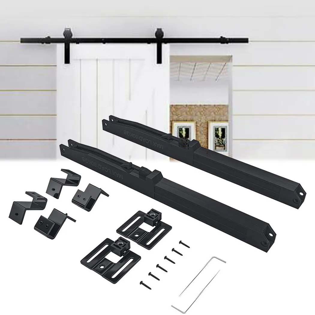 Barn Door Soft Close Mechanism Spring Buffer Slide Damper Adjustable Door Stop Furniture Hardware Remission Accessories 2pcs Barn Door Accessories