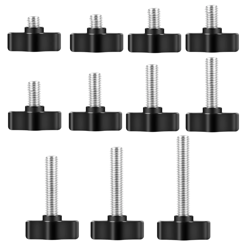 M8 Thread Hand T Head Tighten Screw Clamping Knob Manual Handle Screw Aluminium Alloy for DSLR Camera Photo Studio Accessories