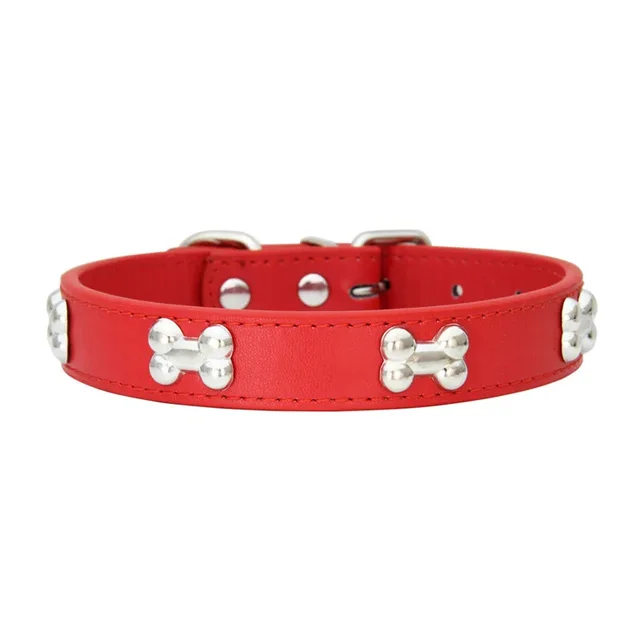 Bone Leather Durable Pet Dog Collars Puppy Pug Collars for Small Large Dog Chihuahua Cat Accessories Pet Collar for Small Dogs 3