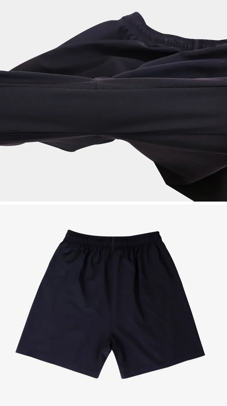 Sport Shorts Double Fish Men Women Black Table Tennis Clothing Training Team Bottom Loose Wide-legged bottom