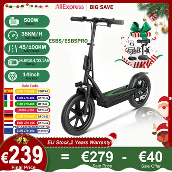 JUICEASE ESBS/ESBSPRO 500W Scooter elettrico 54.6 v10.4ah/22.5Ah batteria di grande capacità 45/100KM a lungo raggio 35 km/h 14 pollici EScooter