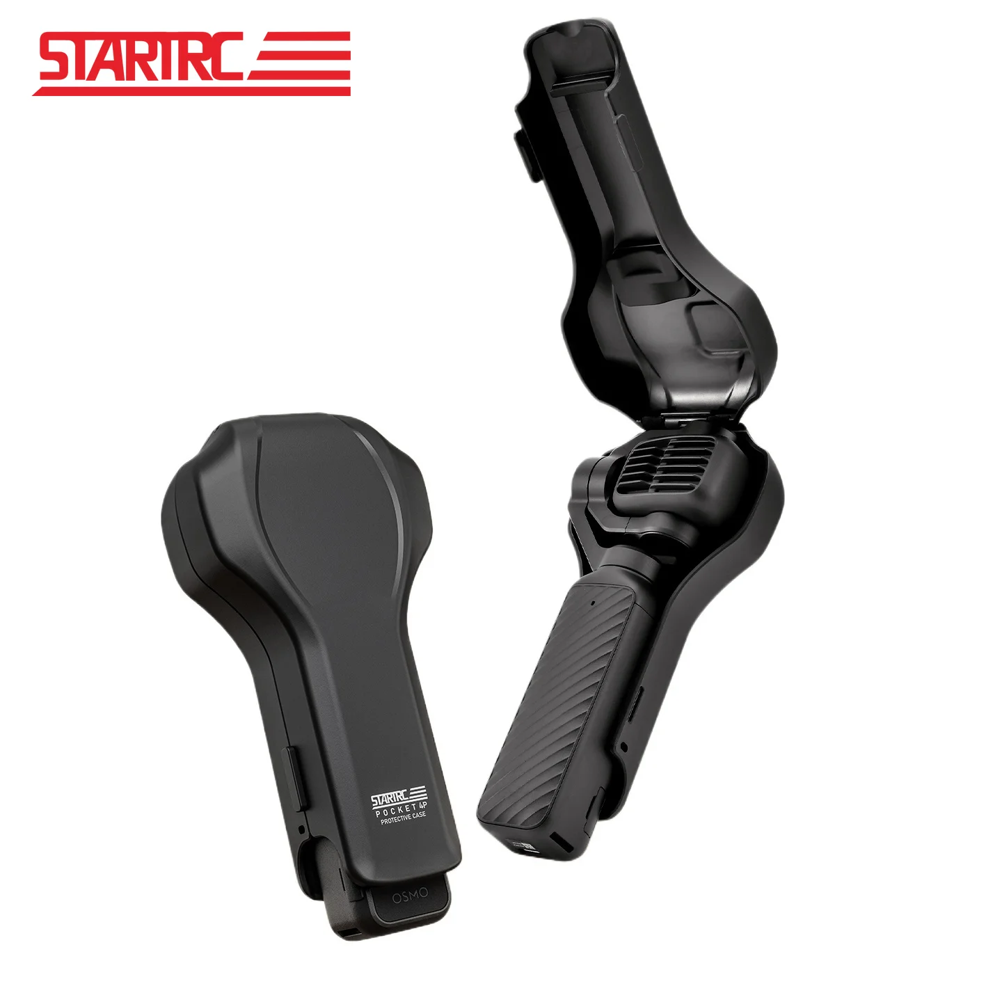 DJI 오즈모 포켓 4 프로용 STARTRC 플립 보호 케이스, 전체 바디 커버, 카메라 렌즈 및 스크린 보호 필름, 퀵 릴리즈 액세서리