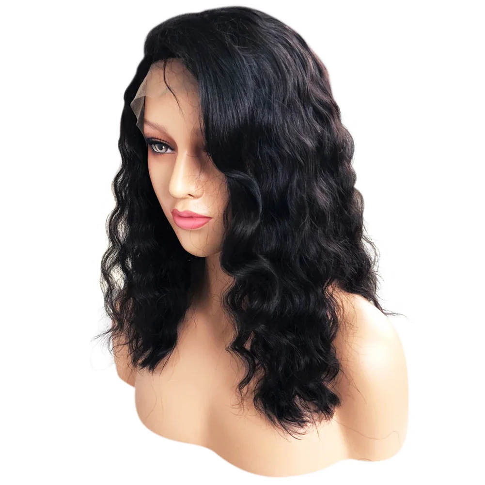 

Yotchoi Brazilian virgin human hair150% density Glueless Short Bob full lace wig for black woman