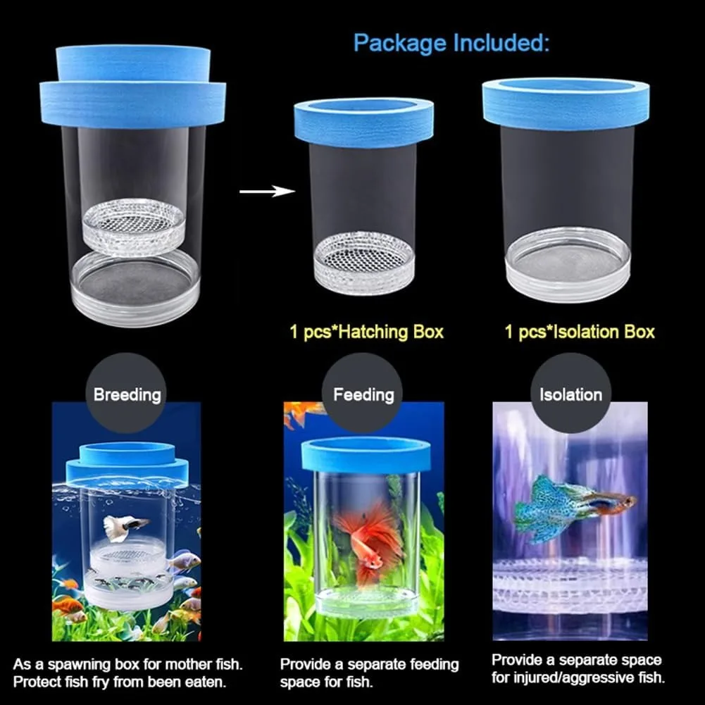Floating Fish Breeding Isolation Box Fish Tank Hatching Incubator Aquarium Breeder Feeder Aquarium Hatchery Accessory fish aquarium fish breeding box