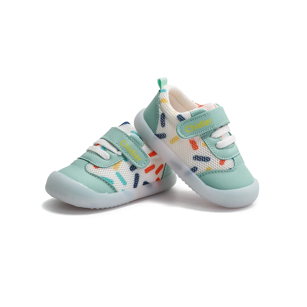 Baby Girls Boys  Dot Trainers For With Rubber Soles Non-slip Anti-bumping Toes Infant Toddler Shoes 2