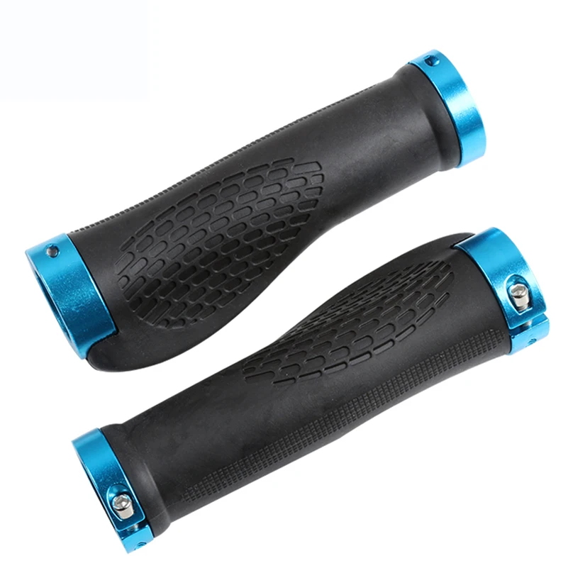 WEST BIKING Bike Handlebar Ergonomic Grip Non-Slip Rubber Mountain MTB Road Bike Bicycle Grips With Lock Ring Handlebar Plug