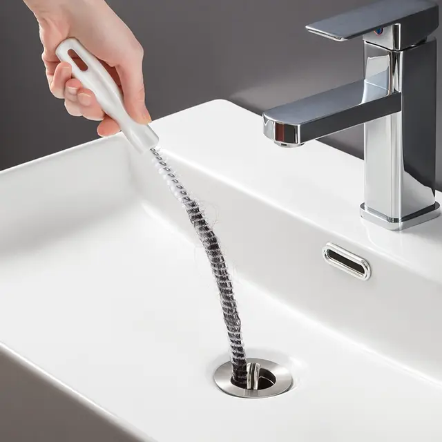 Brosse de dragage de tuyau flexible pliable, nettoyeur de vidange, outils de livres d'évier, épilation d'égout, 48 cm, 71cm 4