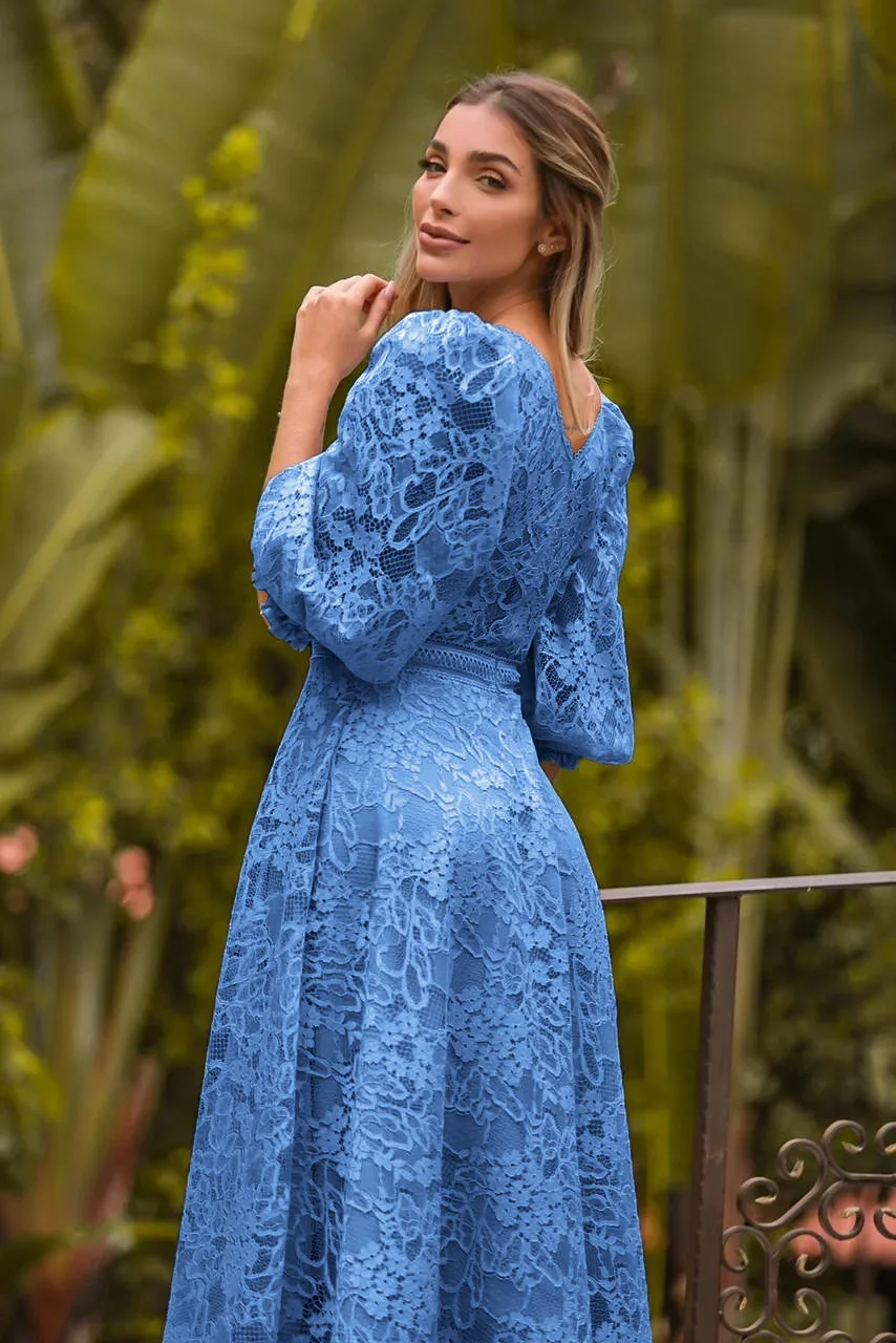 Eloah™ | Elegant Lace Midi Dress main image 1