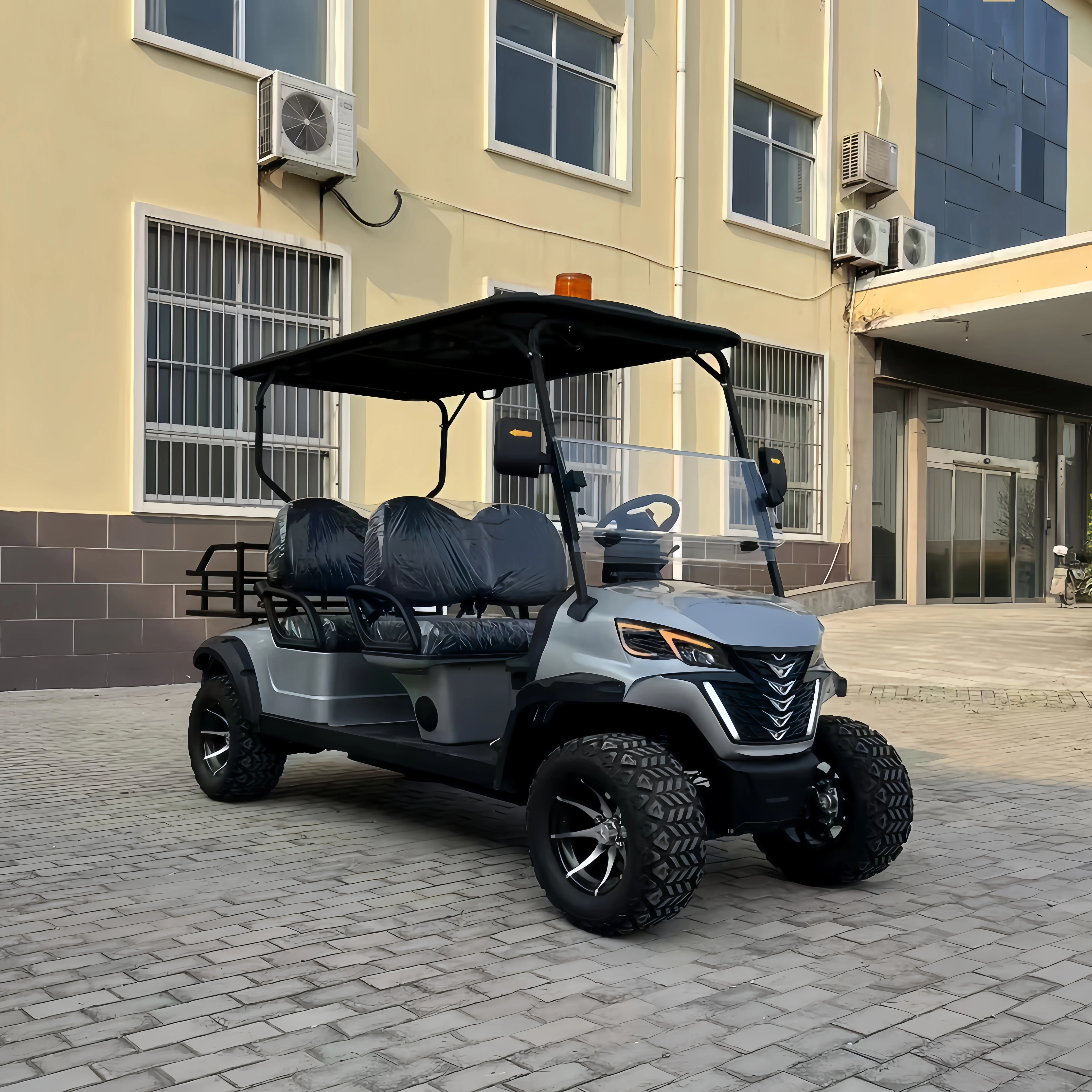 New 72v Electric 2+2-Seater Kick Scooter Party Mini Bus for Sightseeing and Car Travel 72v Electric Golf Cart