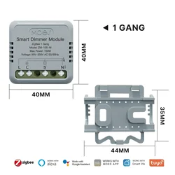 MOES Star Ring Smart WiFi/Zigbee Light Switch Module with Remote Control (Zigbee 1 gang Dimmer)