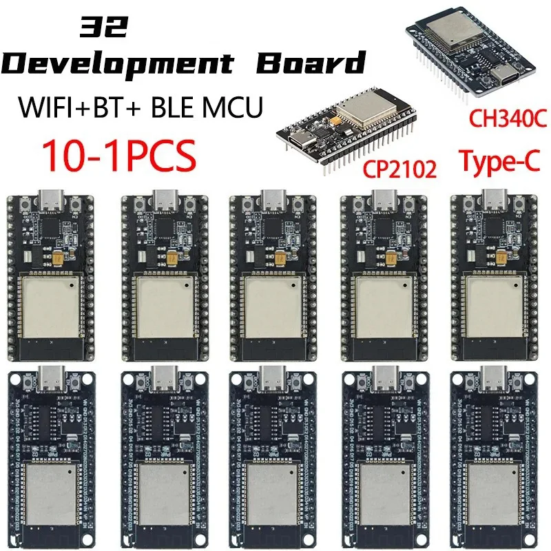 32 WR-32 Development Board TYPE-C CH340C/ CP2102 WiFi+Bluetooth Ultra-Low Power Consumption Dual Core Wireless Module 1
