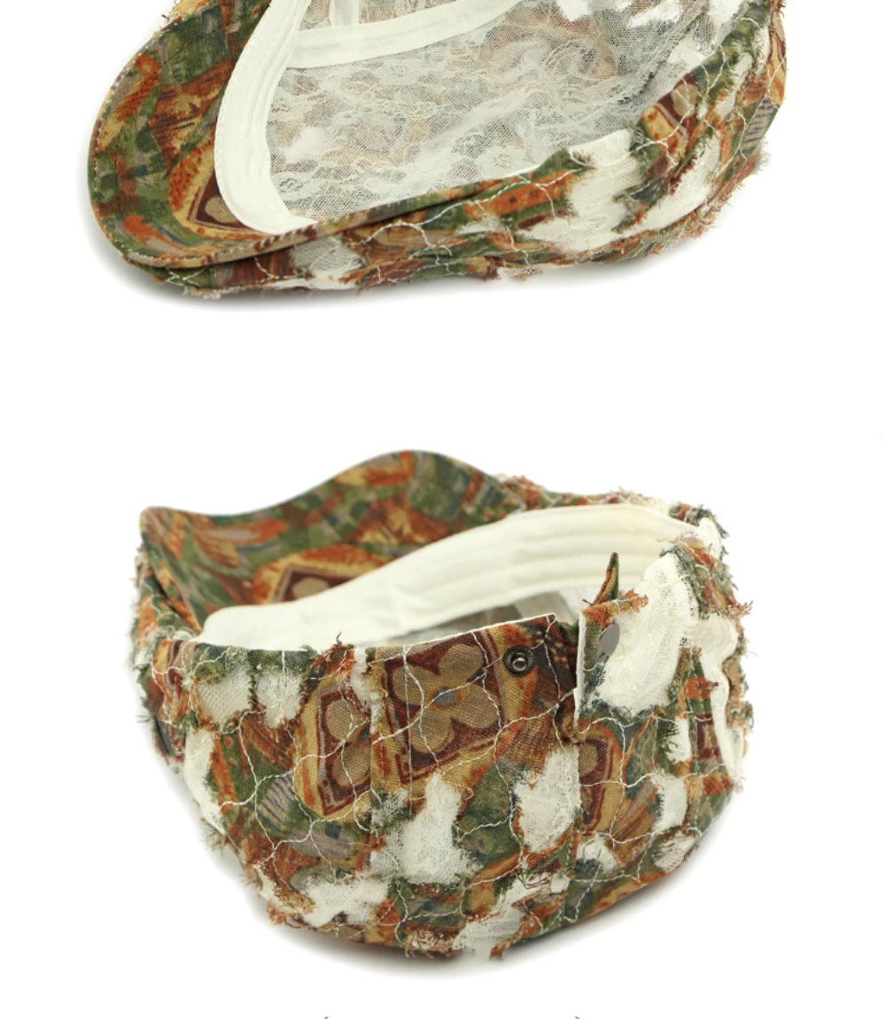 HT4732 Baskenmütze Kappe Frühling Sommer Kappen für Männer Frauen Atmungsaktive Spitze Ivy Flache Kappe Retro Künstler Maler Baskenmütze Hut Männlich Weiblich Berets – Detail 15