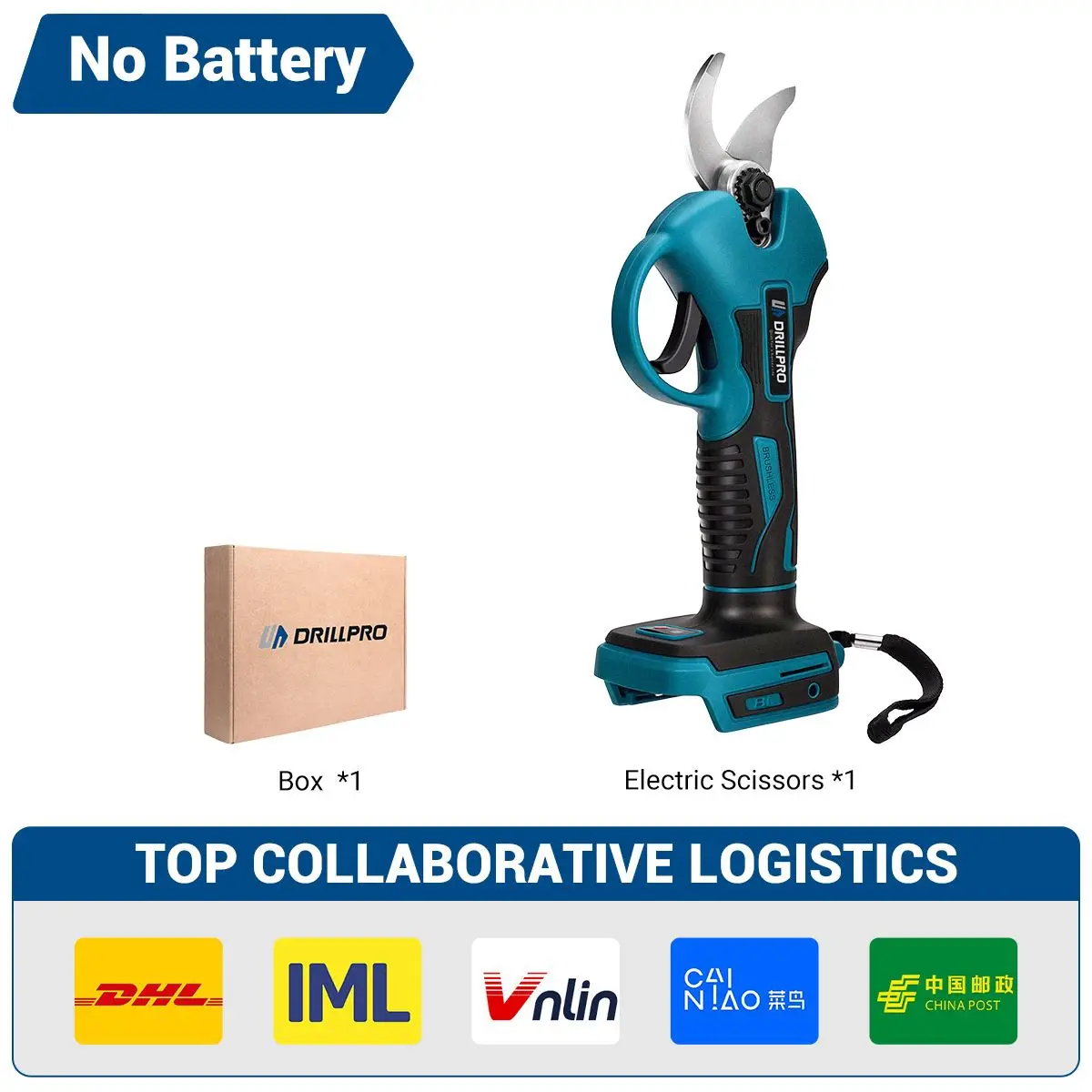 Drillpro 35mm Brushless Electric Pruning Shear Cordless Electric Scissors Fruit Tree Bonsai Hedge Trimmer For Makita 18V Battery 6