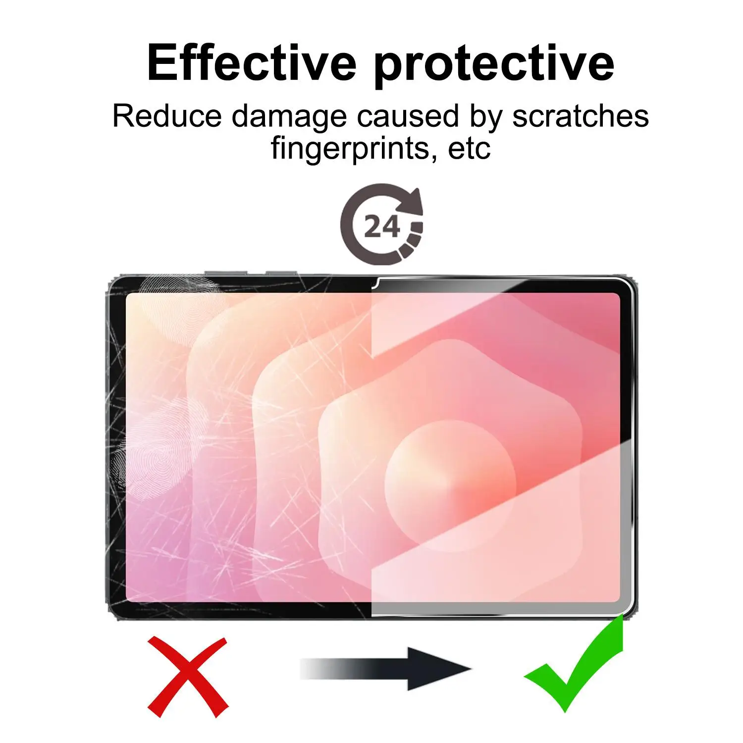 Premium 9H Tempered Glass Screen Protector - Full Cover HD Clear Protective Film