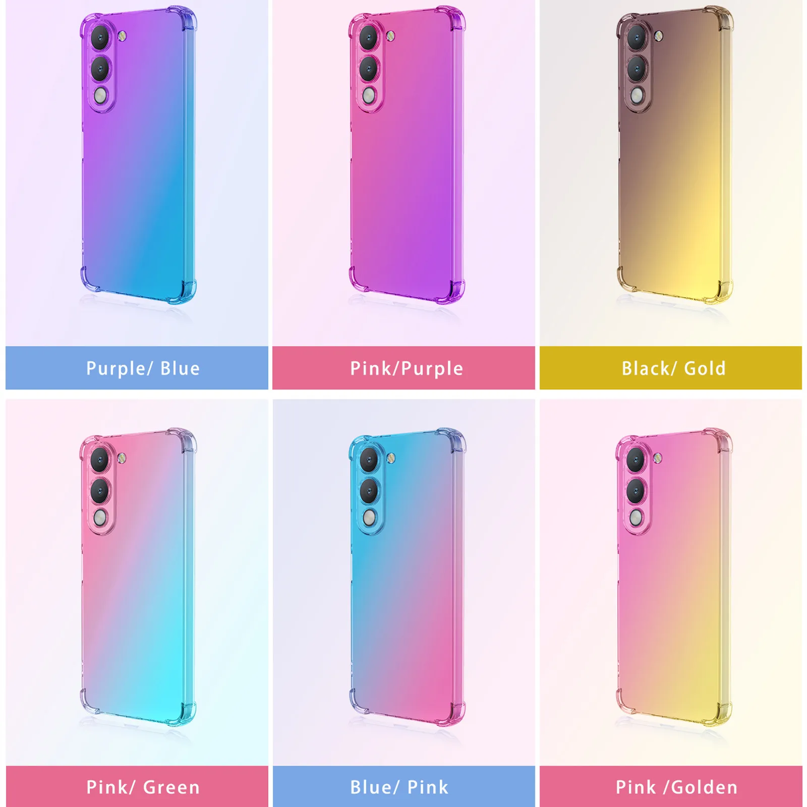 Gradient Airbag TPU Shockproof Case - Protective Cover s Coque Capa