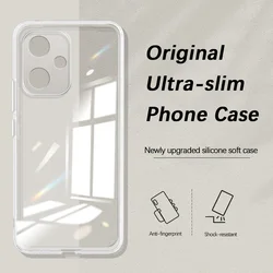 Premium Transparent Phone Case with Camera Protection - Soft TPU Shockproof Cover for Honor Play 60A (Clear)