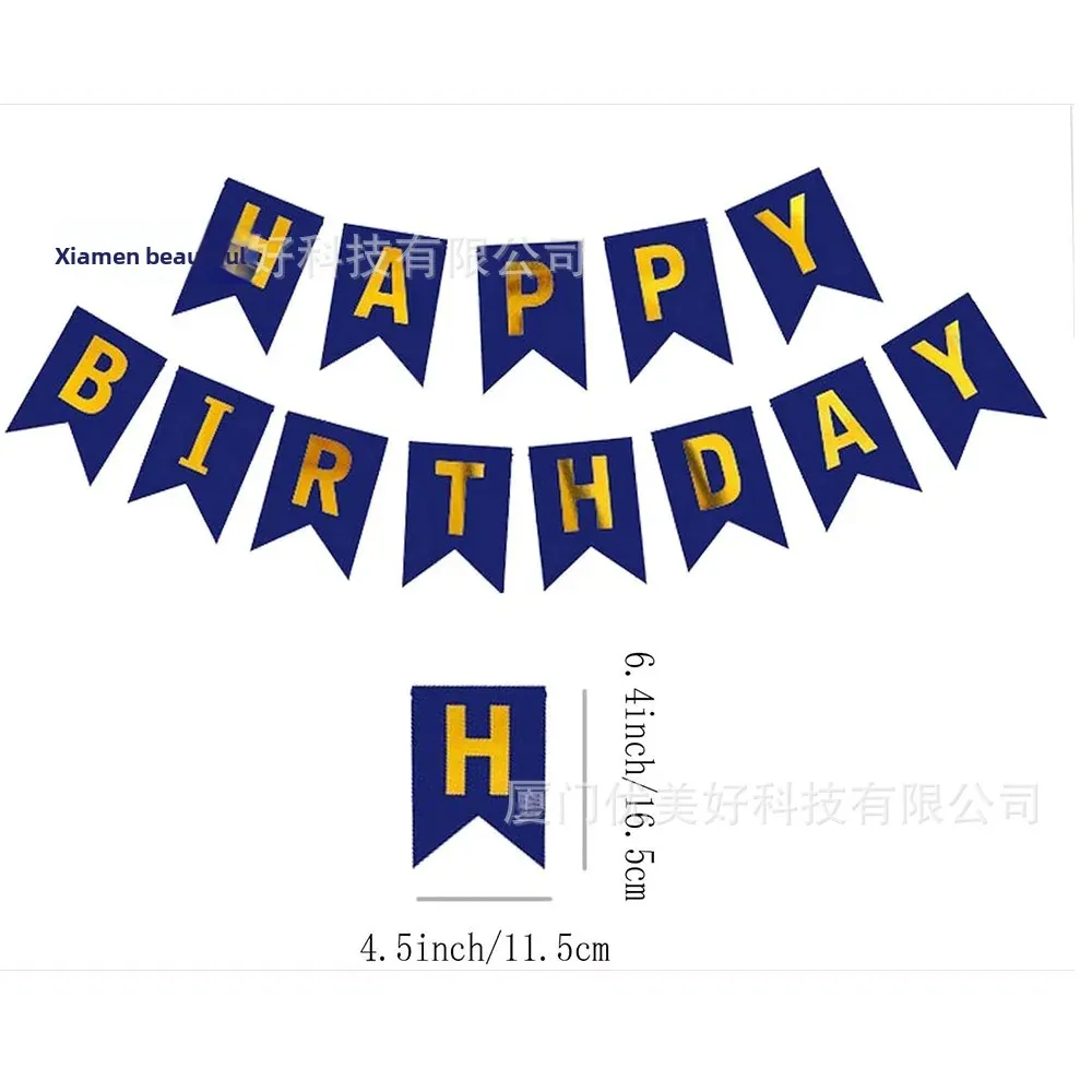 Navy Blue Birthday Party Decorations Suite Boys Birthday Banner Rose Petals Tableware Backdrop Decor Navy Theme Celebra