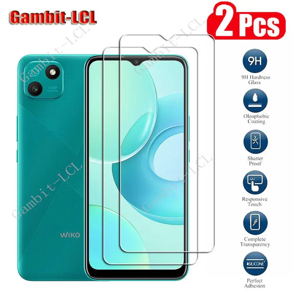 2Pcs  9H Protective Tempered Glass For Wiko T10 6.5"  Wikot10 T 10 W-V673-01, W-V673-02  Screen Protector Protection Cover Film