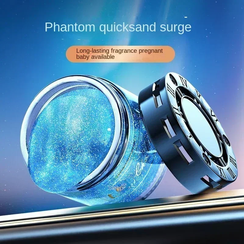2025 New Flowing Sand Solid Fragrance Car Aromatherapy High End Car Logo Car Aromatherapy Seat Decoration Air Freshener
