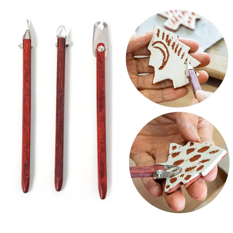 Stainless Steel Wood Carving Tools for Clay Sculpture and Polymer Cutting