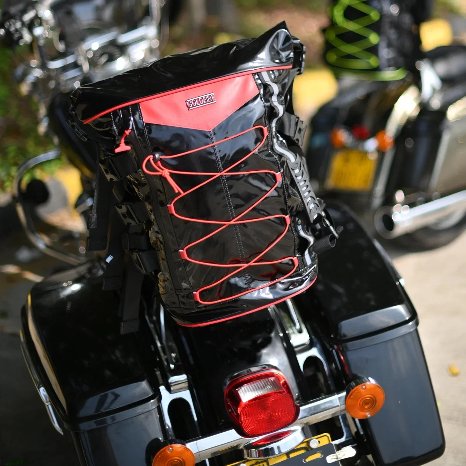 30-65L Large Capacity Waterproof Motorcycle sissy bar Bag Travel