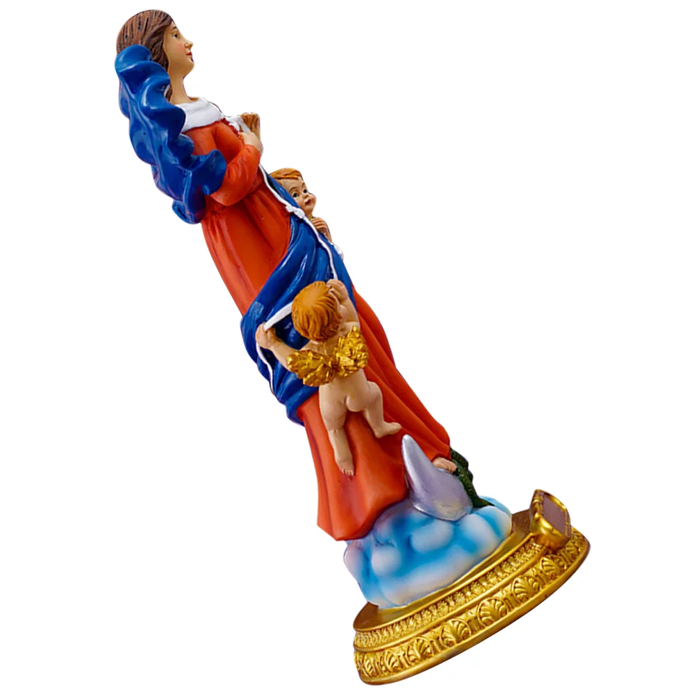 

Christmas Ornament Character Virgin Mary Church Decorations Figure Resin Statue Sculpture Craft Mother