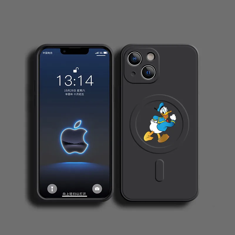 thumbnail image 1 of Disney Mickey Minnie Case For iPhone 15 14 13 12 11 Pro Max Mini X XR Plus Phone Magnetic Wireless Charging For Magsafe Cover, 1 of 5