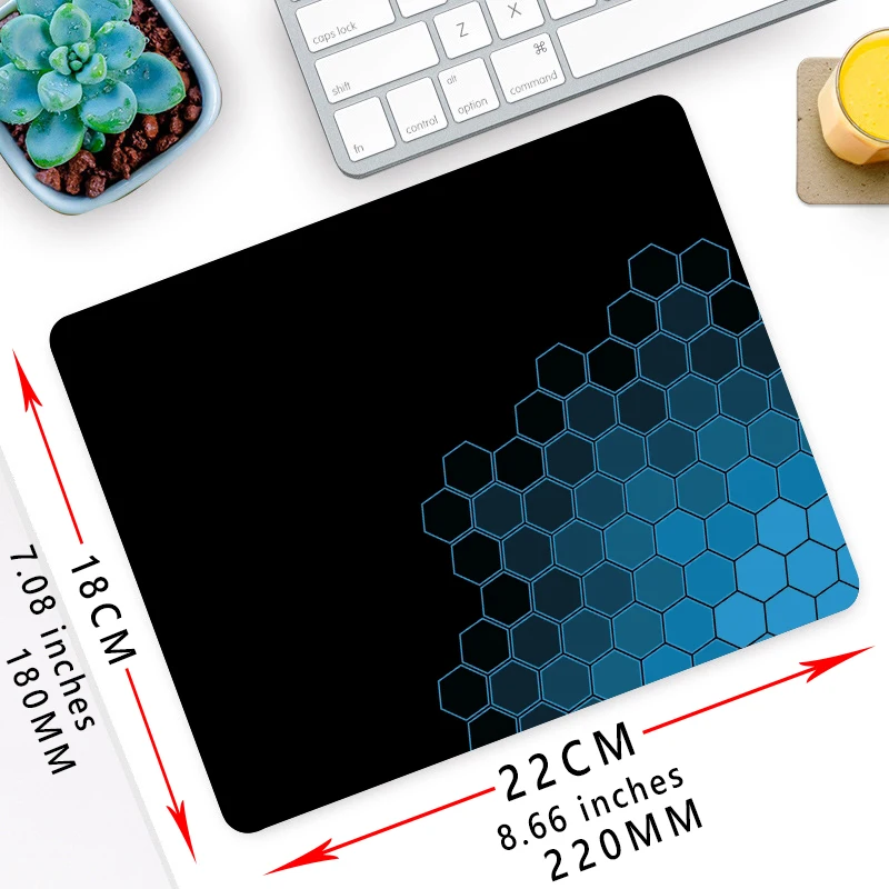 Accessori da gioco geometrici Tappetino per mouse Computer portatile Gamer Tappetini per mouse estesi Tappetino per mouse anime grande Tastiere in gomma Tappetino da tavolo - immagine 3