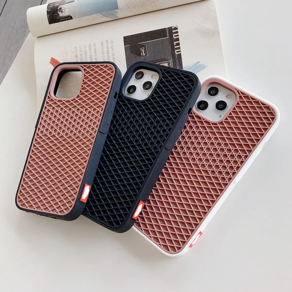 Фото Чехол для телефона с Вафельной подошвой для iPhone 11, 12, 13 Pro Max, XS, XR, X, 6, 7, 8 Plus, SE 2020, Мягкий Силиконовый противоударный чехол-накладка для фургонов №2