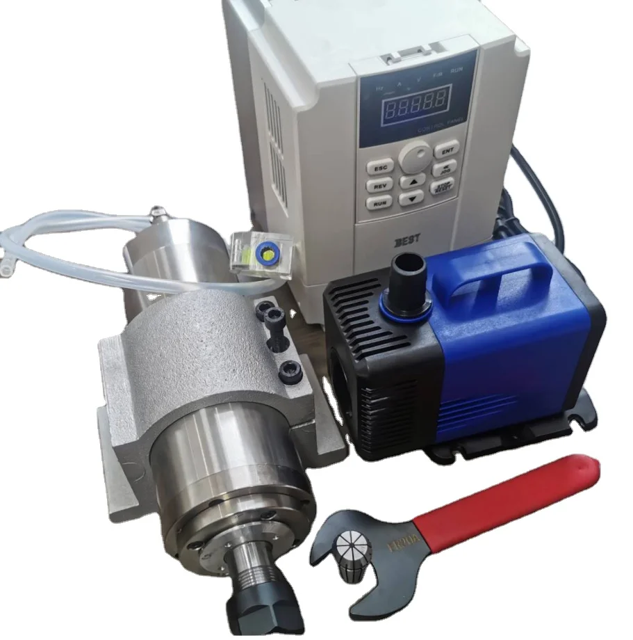 

3.2kw water cooled cnc router spindle motor cnc router set with pump Frequency