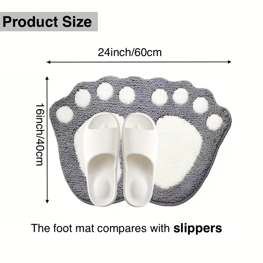 Ultra-Absorbent Non-Slip Microfiber Bathroom Rug - Soft & Machine Washable