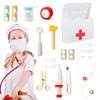 Wooden Pretend Play Doctor Educational Toy Simulation Medical Tool Medical Storage Bag Nurse Accessories Set Toy Gift for Kid 1