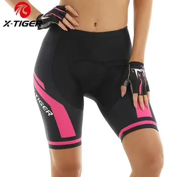 X-TIGER Femmes Cyclisme Shorts 3D Gel Rembourré Antichoc VTT Mountian Vélo Shorts Course Sur Route Shorts D'été Tenue Vêtements