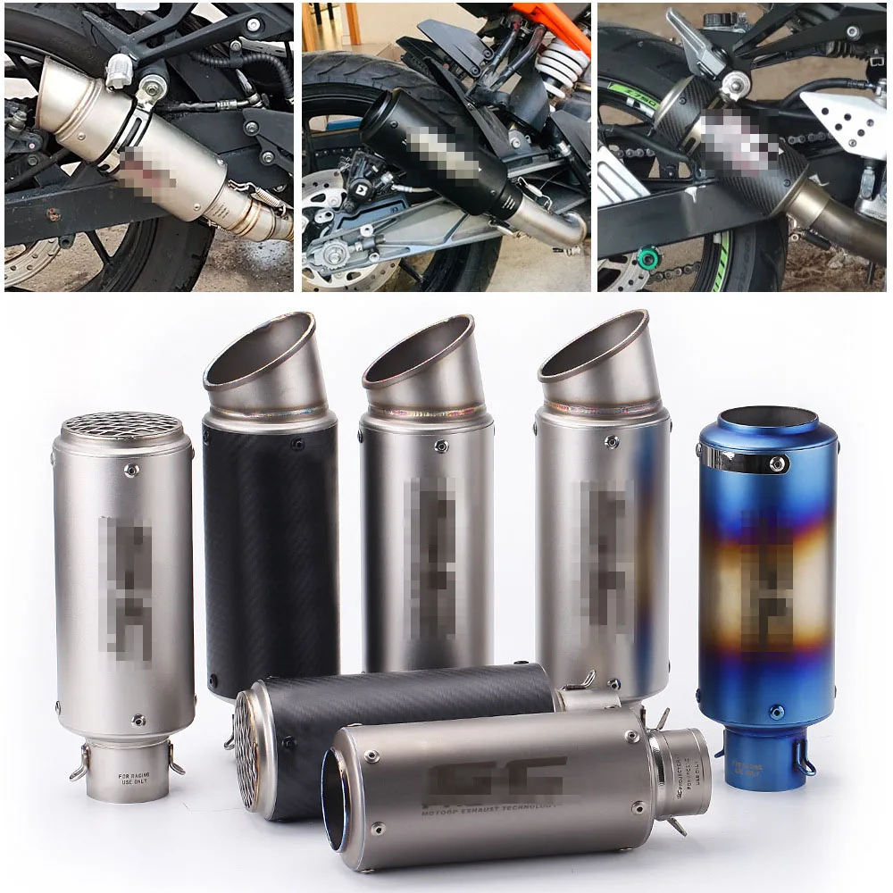 

51mm/60mm Motorcycle exhaust pipe for Kawasaki Z900 Z800 er6n sv650 R1 R3 MT03 GP Project Exhaust pipe with DB killer silence