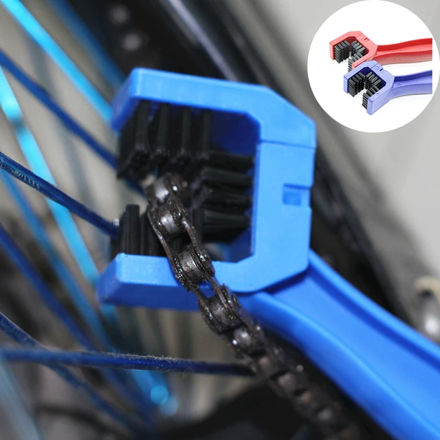 Brosse de nettoyage de chaîne de vélo de Moto en plastique, nettoyeur de brosse d'engrenage, nettoyeur d'extérieur, outils d'entretien, accessoires de Moto 2