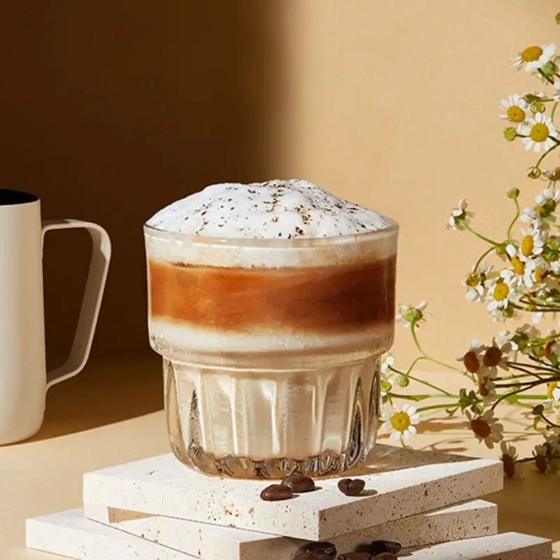 أكواب كريستال شفافة زجاجية للبيع بالجملة حليب وعصي...