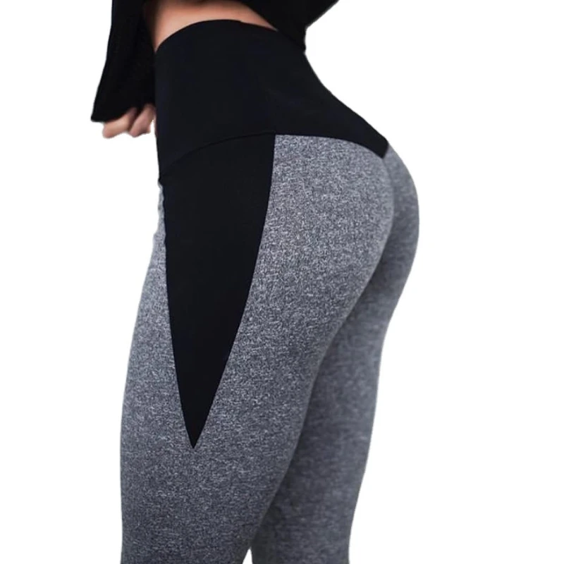 Women's Buttocks Yoga Pants Europe and The United States High Waist Sexy Solid Color Tights Running Fitness Exercise Leggings