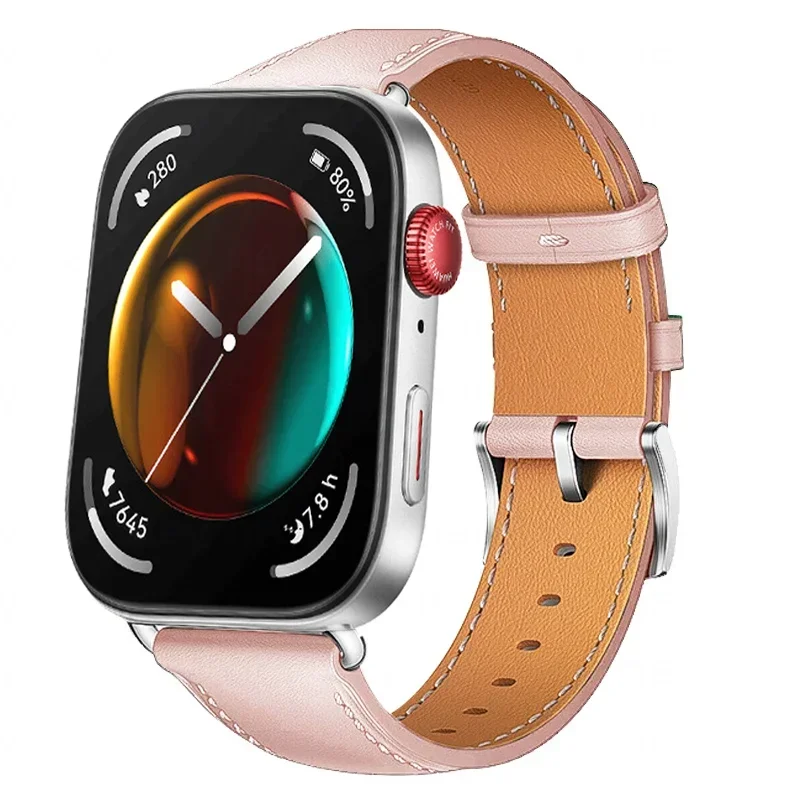 Retro Genuine Leather Strap for Smartwatch - Replacement Wristband Bracelet