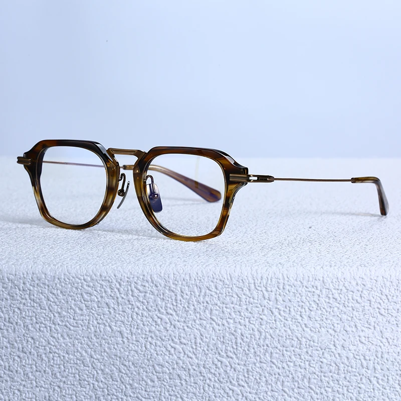 

Niche Retro classic square glasses frame Men women ultra-light fashion pure titanium eyewear Optical presbyopia myopia eyewear