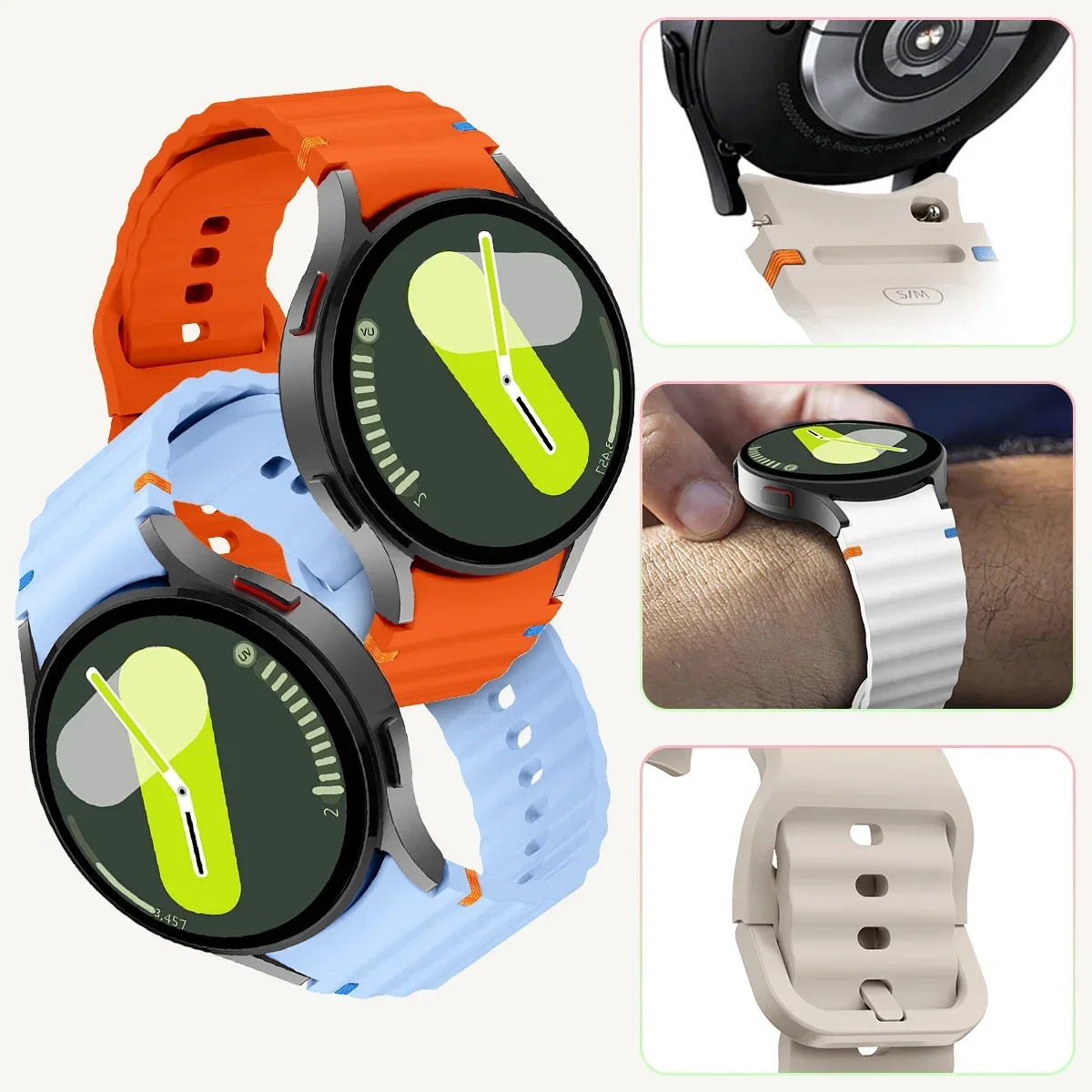 Premium Silicone Strap for Smart Watches - Various Sizes Available