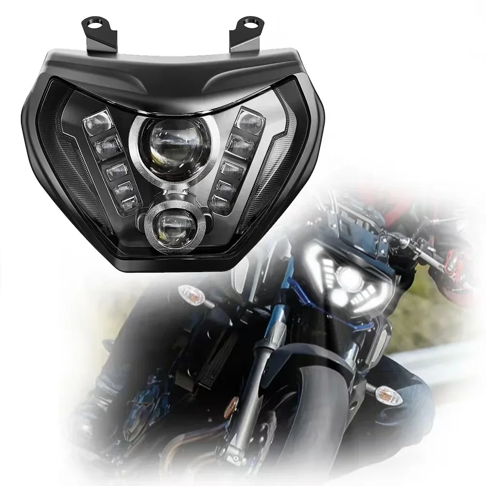 

Фара мотоциклетная светодиодная в сборе для Yamaha MT 09 FZ 2014-2016 07