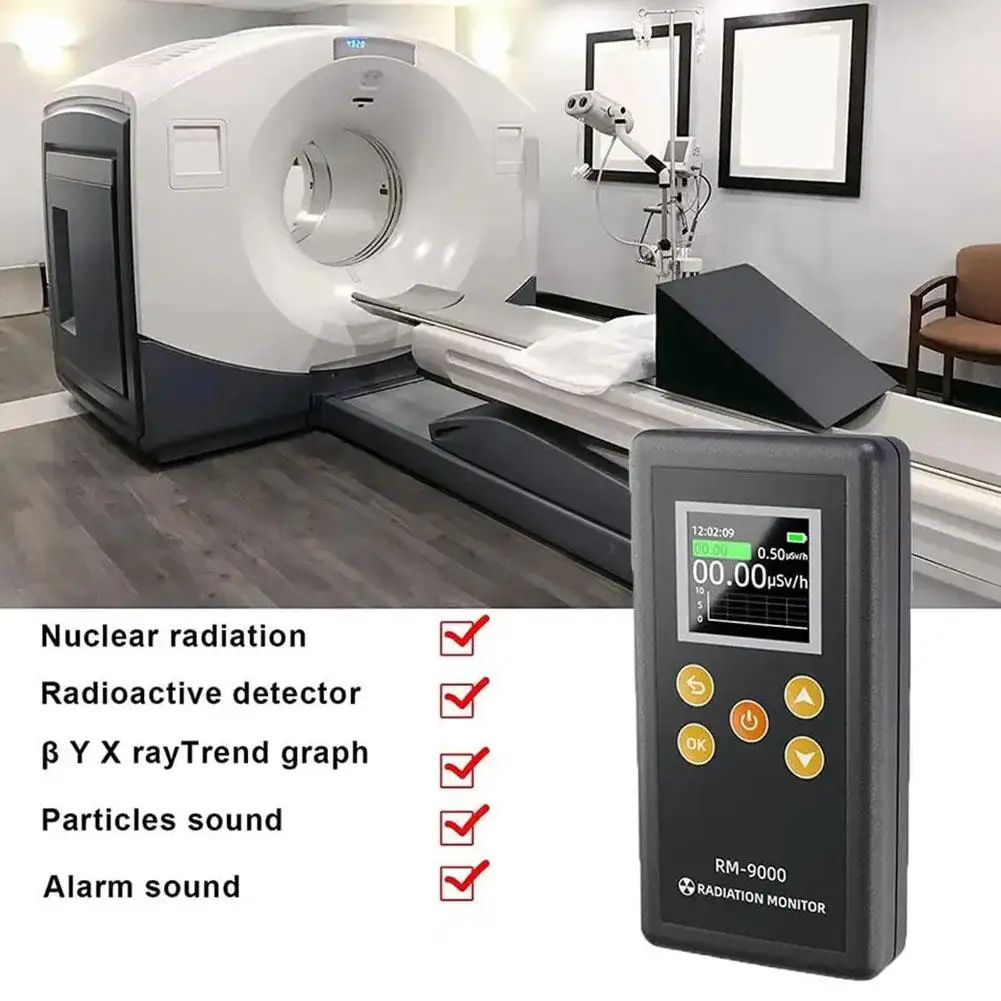 

Nuclear Radiation Geiger Counter Β Y X-ray Detection Industrial Lcd Home Hospital Use Tester Laboratory Display P4o3